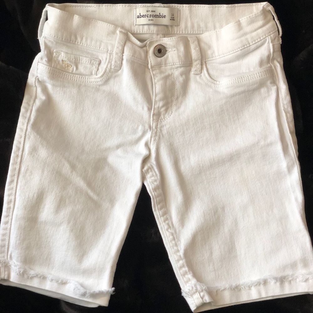 Abercrombie kids denim rolled cuff Bermuda shorts